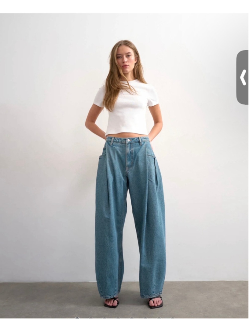 Topshop Cocoon Barrel Jeans Women W28 L30 Green Cast Mid Rise NWT